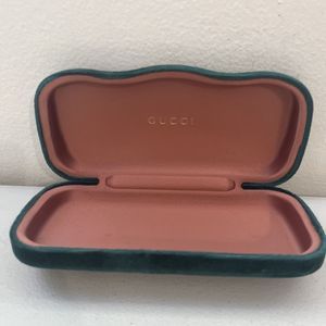Gucci Case Hard Shell Eyeglasses & Sunglasses Green Velvet Case Only
